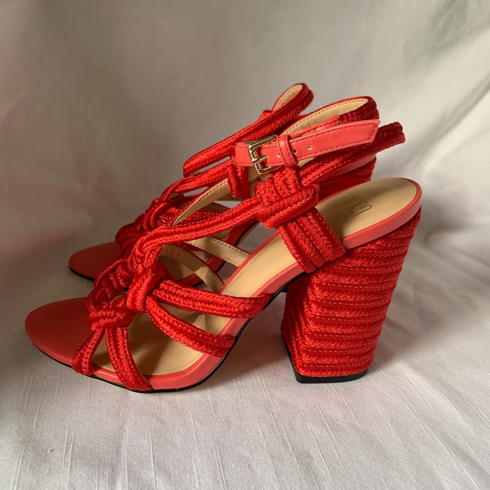 CAbi TopToe ref rope sandal  Puppy Red Sandals Size 7